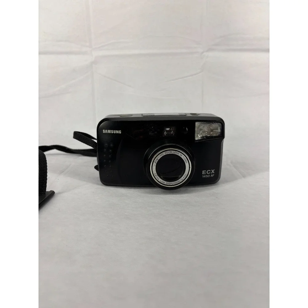Samsung ECX 1450 AF 35mm Point & Shoot Film Camera 38-145mm Zoom Lens Black